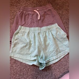 Set of 2 Cozy Comfy Loungewear Shorts Size S Beach